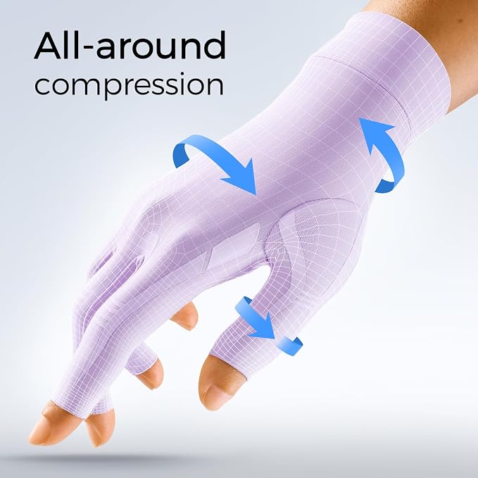 FREETOO All-Around Compression Arthritis Gloves for Women Men for Pain | Carpal Tunnel Relief,Hand Compression,Swelling,Trigger Finger,Edema;Crochet,Typing,Sleeping,Work,Gaming,Driving,Daily Use