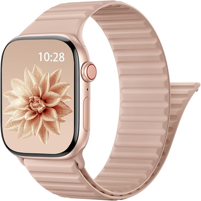 Patented Magnetic Silicone Sport Band for Apple Watch Bands for Women Men | Soft Silicone Solo Loop 40mm 38mm 41mm 44mm 45mm 42mm 49mm, Sport Strap for iWatch Series 11 10 9 8 7 6 5 4 3 2 1 SE Ultra