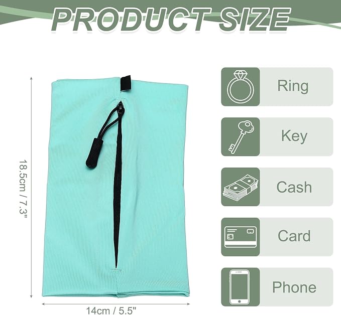 Running Armband Sleeve, Running Armband Phone Holder Elastic Universal Lightweight Cell Phone Arm Band with Zipper XL & Light Blue - Fit for (Hiking/Cycling/Exercise Workout)