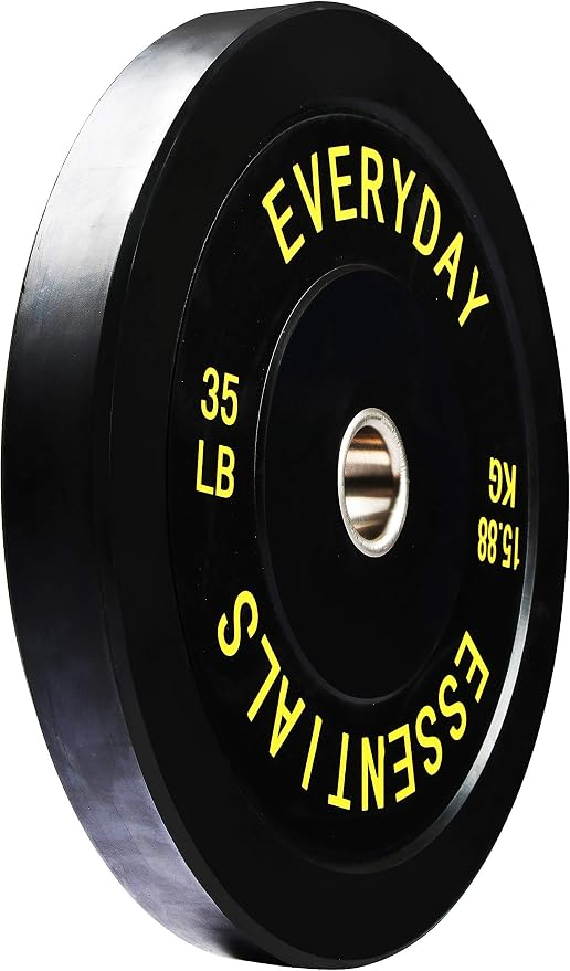 Fitvids 2-Inch Olympic Bumper Plates, Perfect Weight Plates for Weightlifting and Strength Training, Multiple Weights Available