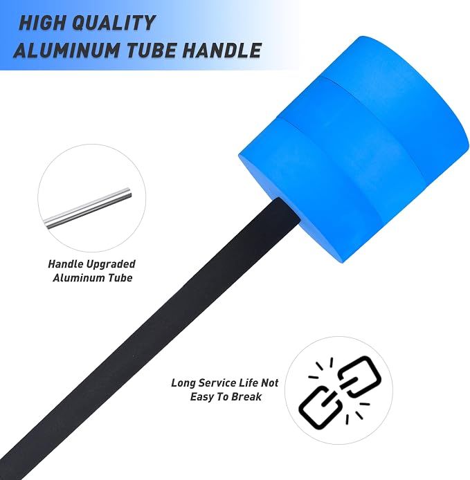 Hikeen Aquatic Exercise Dumbbells Water Dumbbell Pool Resistance Aquatic Fitness Barbells with 4 High-Density EVA Foam Pool Weights Dumbbells, for Water Aerobics Weight Loss
