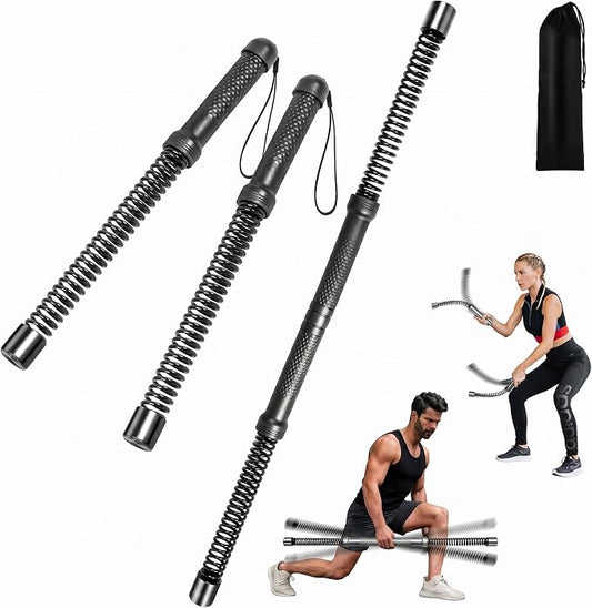 Weighted Ropeless Battle Rope, Cordless Battle Ropes for Home Gym, Workout Rope for Strength Building, Low-Impact HIIT Cardio for Men and Women, Can Be Assembled into a Fitness Stick