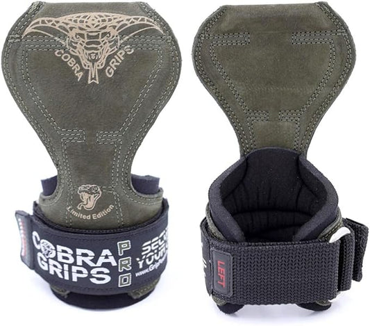 Cobra Grips Weight Lifting Gloves with Adjustable Neoprene Padded Wrist Wraps - Heavy Duty Alternative to Power Lifting Hooks for Deadlifts