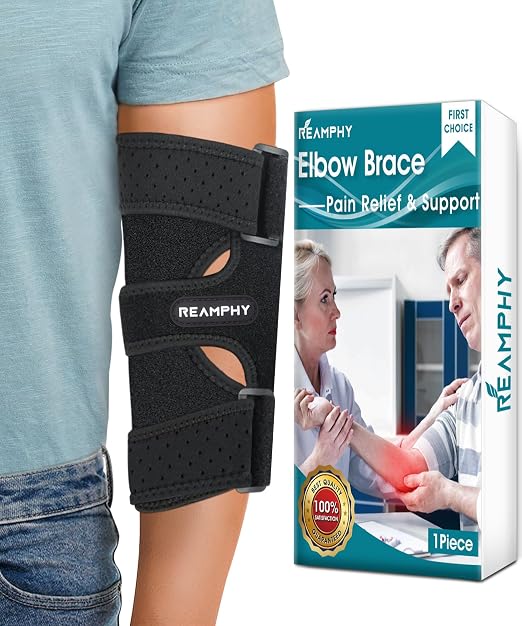 Cubital Tunnel Elbow Brace,Ulnar Nerve Entrapment Brace,Elbow Splint | Comfortable Night Elbow Sleep Support,Adjustable Stabilizer Splints,Tendonitis,Tennis Elbow Pain Relief for Men and Women