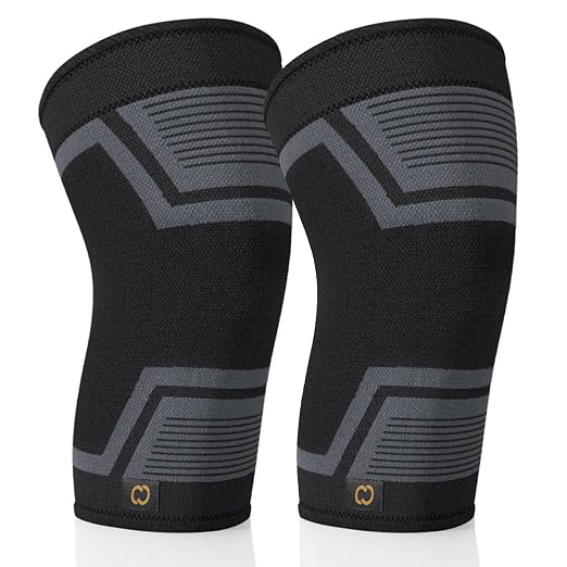 Copper Compression PowerKnit Knee Sleeve- Copper Stabilizer Support Brace for Meniscus Tear, ACL, MCL, Arthritis, Joint Pain Relief, Running, Sports, Hiking- Men & Women- Fits Right/Left - 2XL / 3XL