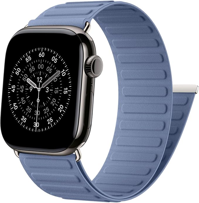 Magnetic Link Sport Band Compatible with Apple Watch Bands for Men Women | Patented Solo Loop Band 40mm 38mm 41mm 44mm 45mm 42mm 49mm, Sport Strap for iWatch Series 11 10 9 8 7 6 5 4 3 2 1 Ultra SE
