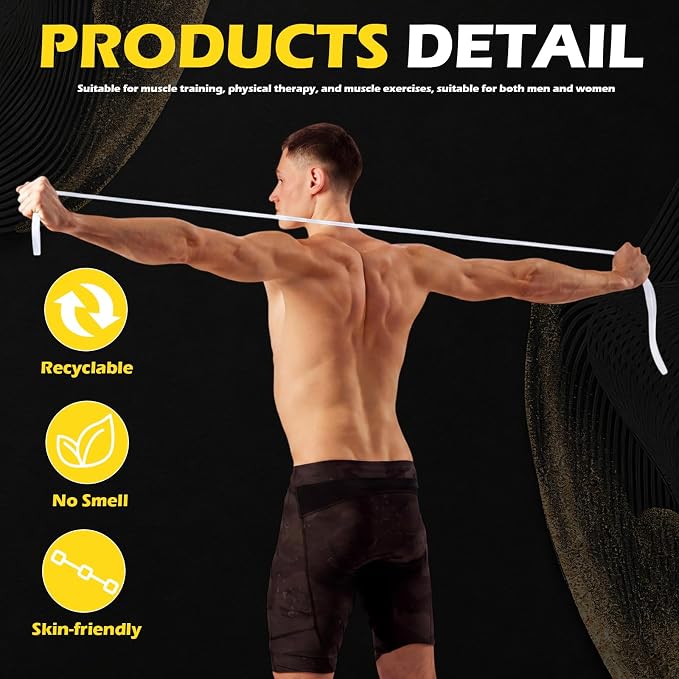 Seenelling 36 Pcs Resistance Bands Bulk Elastic Workout Bands for Home Gym Strength Training Yoga and Physical Exercise Loop for Men and Women