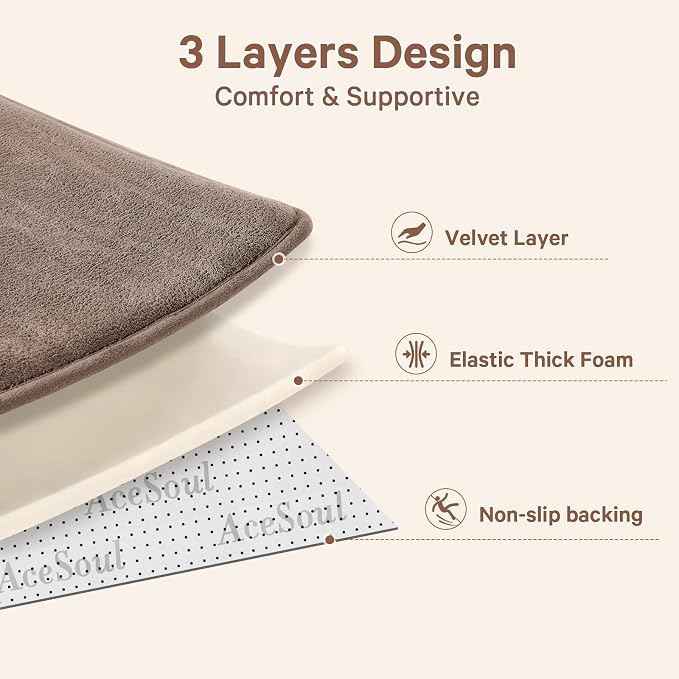 Baby Play Mat for Floor,Ultra Thick Elastic Foam 50"x50" Playmat Tummy Time Muscle Crawling Exercise Activity Cushion Gym Mat Nursery Playroom Area Kids Rug for Babies, Toddlers,Infants,Camel