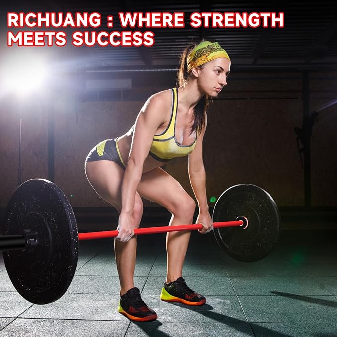 Ceramic Olympic Barbell 4/5/6FT – Short 2" Bar for Home Gym | Alloy/A3/45 steel. 400-500LB. 28mm knurled grip. Brass bushings. Squat, bench, deadlift, hip thrust. Fits standard plates.