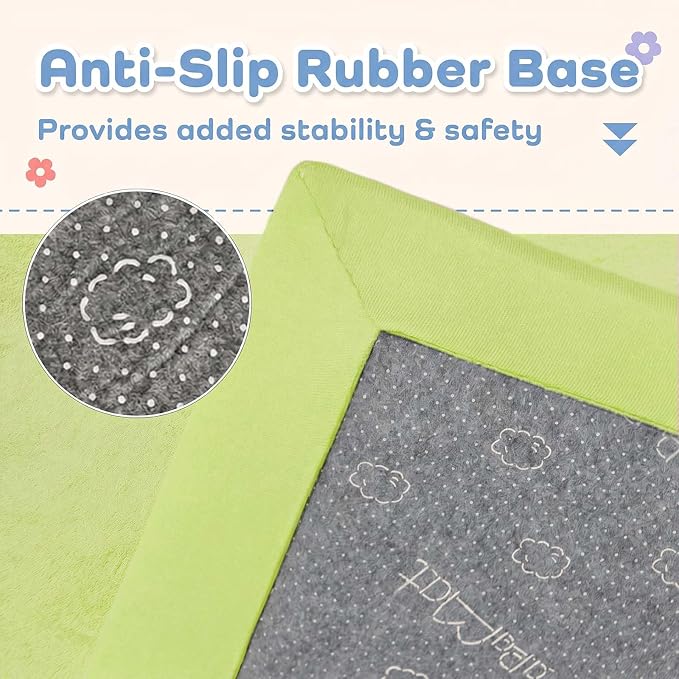 1.3" Thick Baby Play Mat for Floor,28x72 Bedside Rugs, Non-Slip | Ultra Soft Playmat for Baby,Tummy Time Foam Mats,Cushioned for Infant,Kids and Toddler Crawling,Easy Care