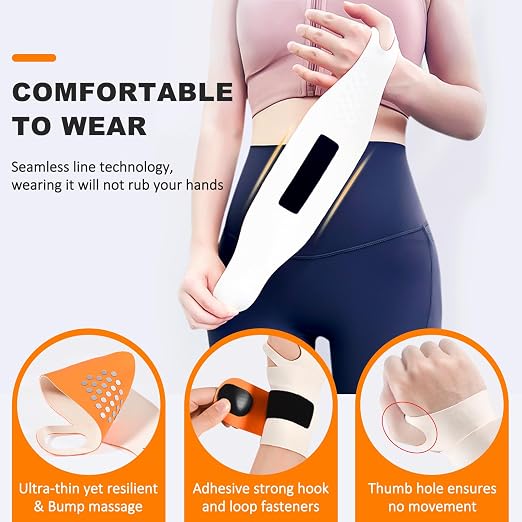 Ulnar Wrist Brace for Right & Left Hand, Ultra-Thin Elastic Wrist Wrap Compression for TFCC Tear and Repetitive Wrist Use Injury, Wrist Support for Carpal Tunnel, Tendonitis, Pain Relief (Beige)