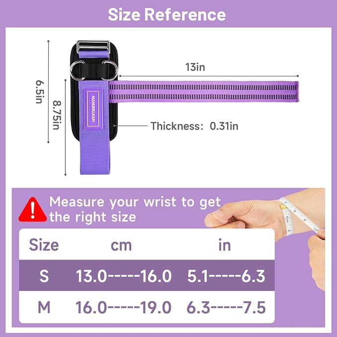 M MANUEKLEAR Wrist Straps for Weightlifting, Gym Lifting Straps with D Rings for Cable Machine,Weight Lifting Wrist Wraps for Men Women