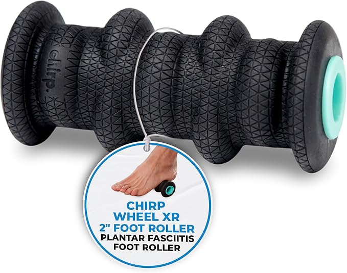 Chirp Wheel XR 2" Foot Roller, Acupressure Roller for Tired Feet, Mint | Acupressure Foot Roller, Textured Foam Roller for Feet, Plantar Massage, Muscle Recovery, Compact 2 Inch
