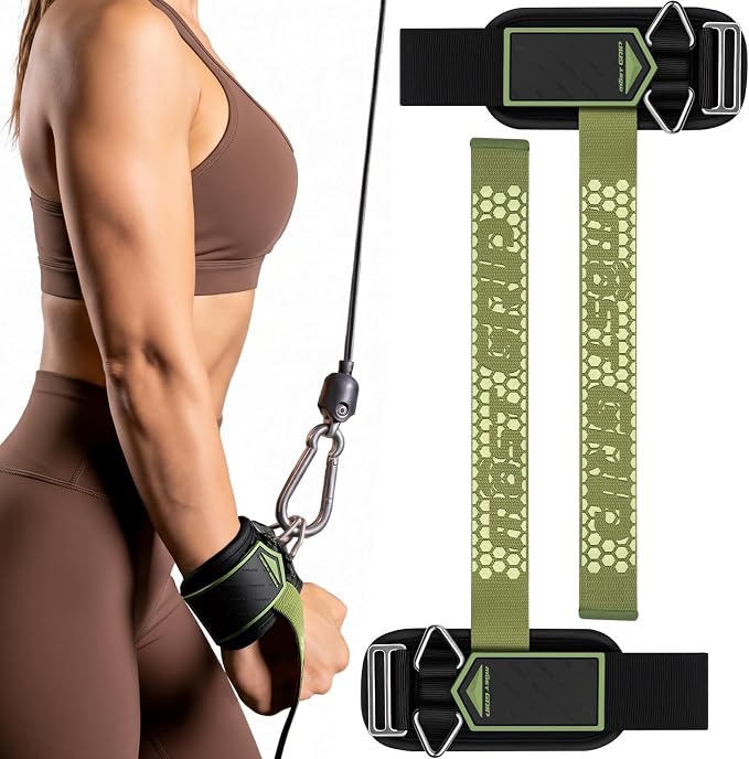 Drip Glue Non-Slip Wrist Straps for Weightlifting, 2-in-1 Lifting Straps with D Rings for Cable Machine Workout, 10mm Neoprene Padded Wrist Wraps for Weight Lifting Deadlift