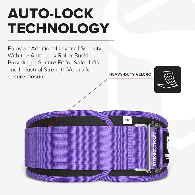 Weight Lifting Belt for Men and Women - Great for Squats, Deadlift, Lunge, Exercises and Training - Best for Olympic, Cross-Training and Bodybuilding Workout