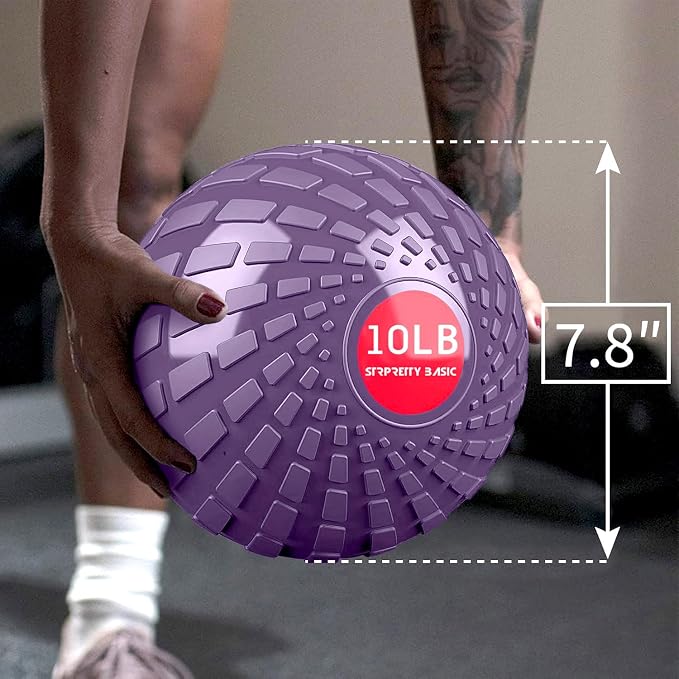 Medicine Ball 8, 10 lbs Slam Ball Weighted Balls for Exercise Strength and Crossfit Workout