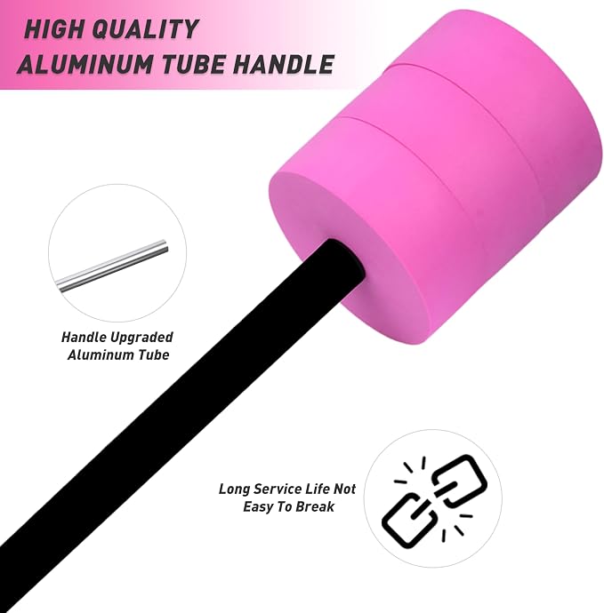Hikeen Aquatic Exercise Dumbbells Water Dumbbell Pool Resistance Aquatic Fitness Barbells with 4 High-Density EVA Foam Pool Weights Dumbbells, for Water Aerobics Weight Loss