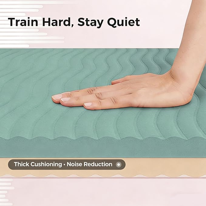 Keep 72" x 24" TPE Yoga Mat Non Slip, 1/4 Inch (6mm) Exercise Mat for Home Workout, Gym, Yoga, Pilates & Stretching with Carrying Strap, Oat White