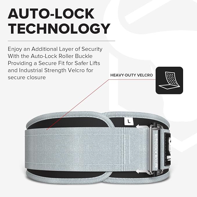 Weight Lifting Belt for Men and Women - Great for Squats, Deadlift, Lunge, Exercises and Training - Best for Olympic, Cross-Training and Bodybuilding Workout