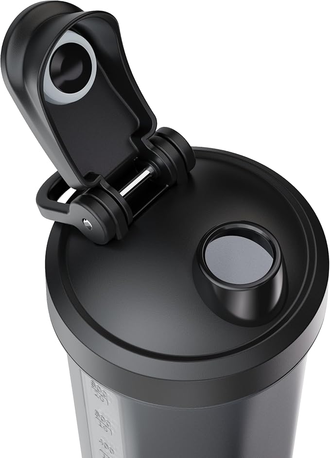 VOLTRX Protein Shaker Bottle, Merger USB C Rechargeable Electric Protein Shake Mixer, Shaker Cups for Protein Shakes and Meal Replacement Shakes, BPA Free, 24oz