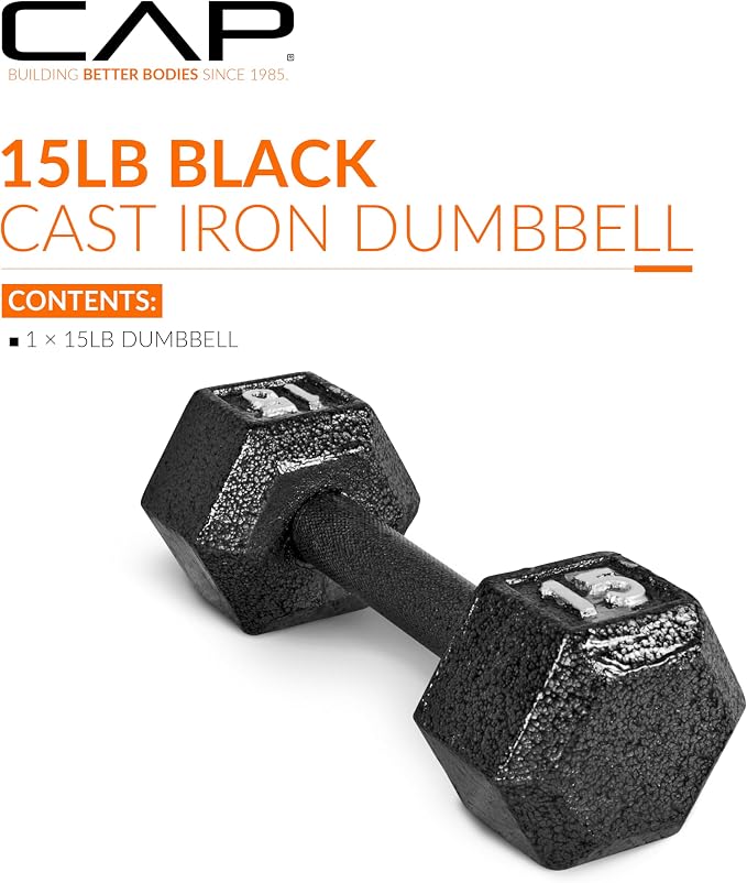 CAP Barbell Cast Iron Hex Dumbbell | Multiple Options