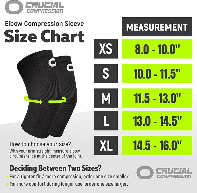 Elbow Brace for Women & Men (Pair) – Elbow Compression Sleeve for Tendonitis, Tennis Elbow & Golfers Elbow – Arm & Elbow Support for Arthritis, Bursitis, Weightlifting & Pain Relief
