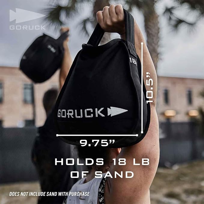 GORUCK Sand Kettlebell, Soft Kettlebell for Home Gym Training | Soft Sand Filled Kettlebell Weight, Floor Safe, For Weightlifting, Strength Training and Travel Workouts, Men and Women
