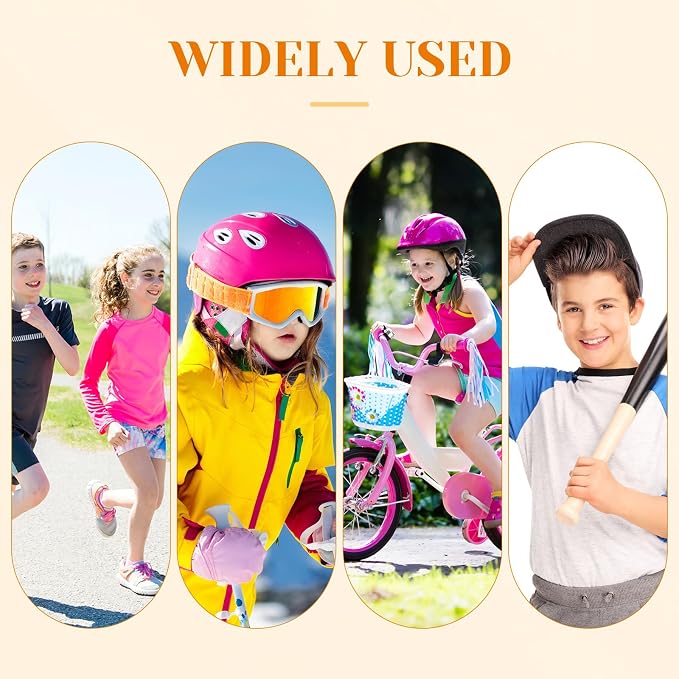 Haysandy 4 Pieces/ 2 Pair Kids Ankle Support Brace Elastic Kids Compression Socks Knitted Ankle Sleeve for Jogging Running Fitness(Beige,10-15 Years)