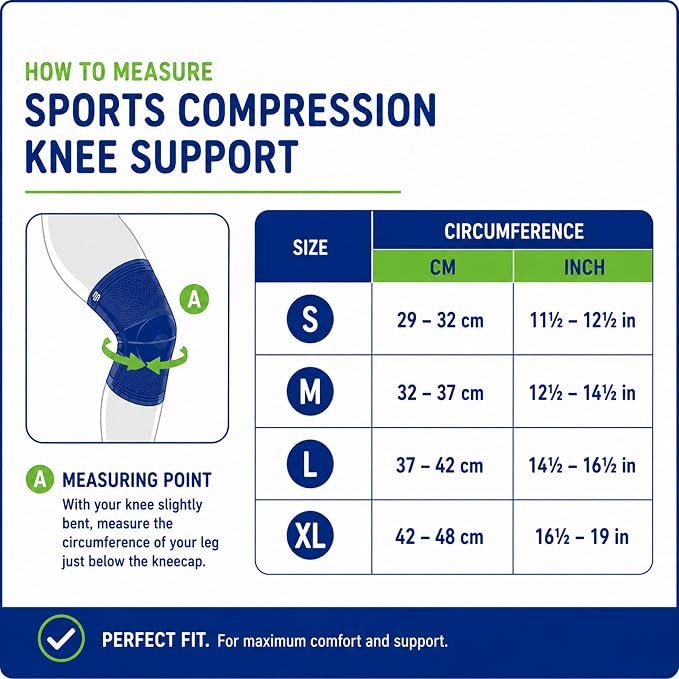 Bauerfeind Sports Compression Knee Sleeve - Lightweight Design with Gripping Zones for Knee Pain Relief & Performance