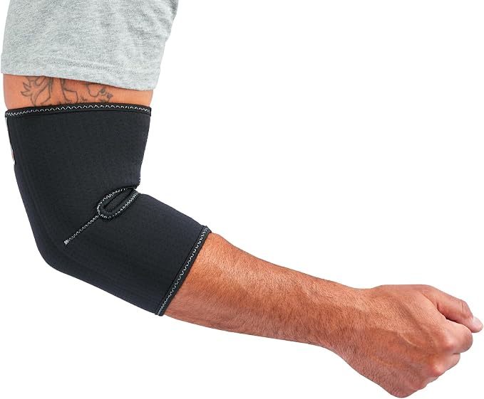 Ergodyne ProFlex 650 Neoprene Elbow Support Sleeve, Mild Compression Fit, Breathable Mesh