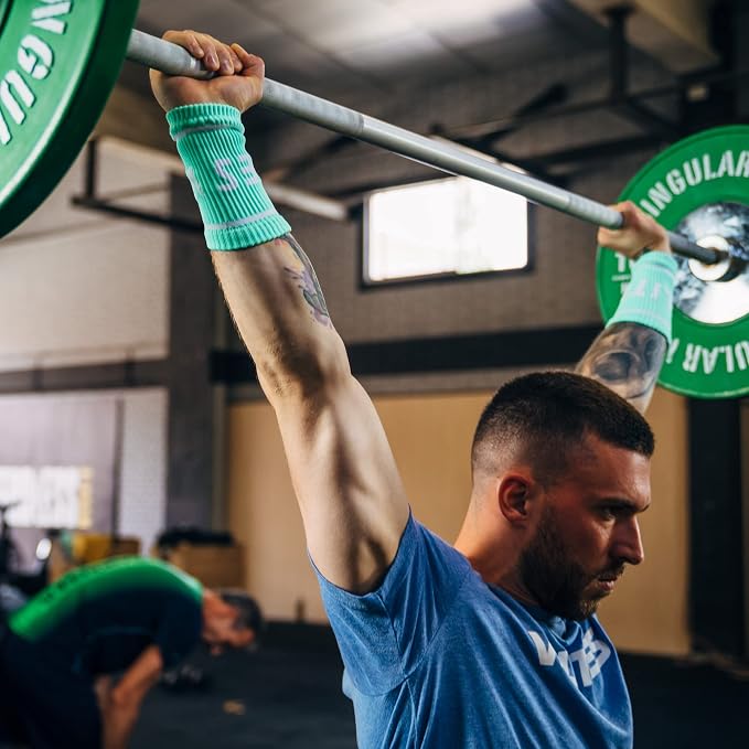 Velites Flexible Fabric Wrist Wrap for Crossfit, Bar, One Size | Provides support and security in every CrossFit workout, made from microfibre, double layer, medium-high stiffness.