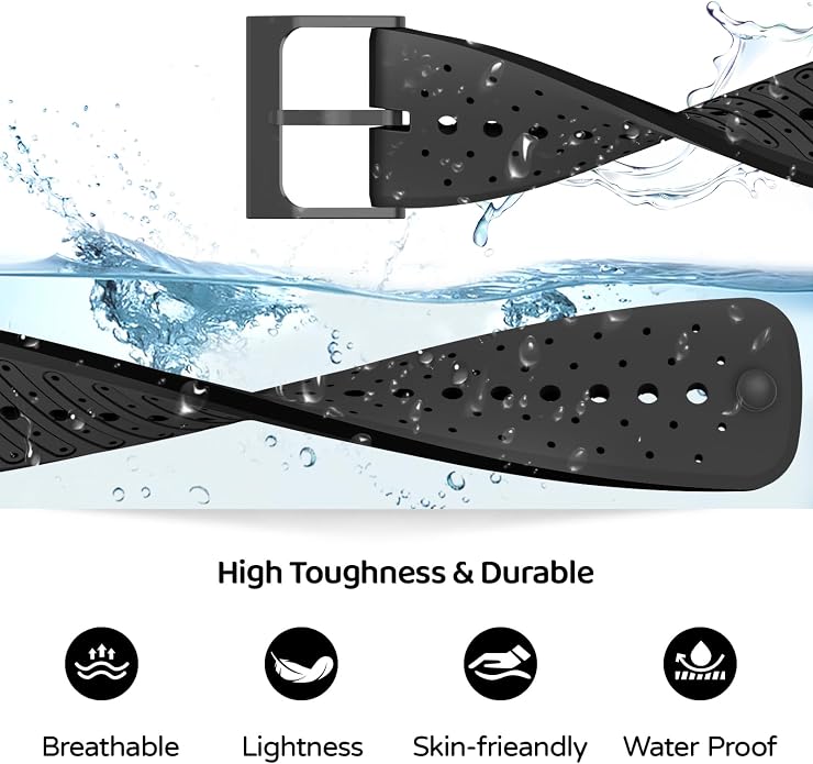 Watch Band for Suunto Race 2/Vertical 2/Run/S/9 Peak/Pro/5 Peak | Soft Silicone 22mm Replacement Bands for Vertical/Race/9 Peak Pro