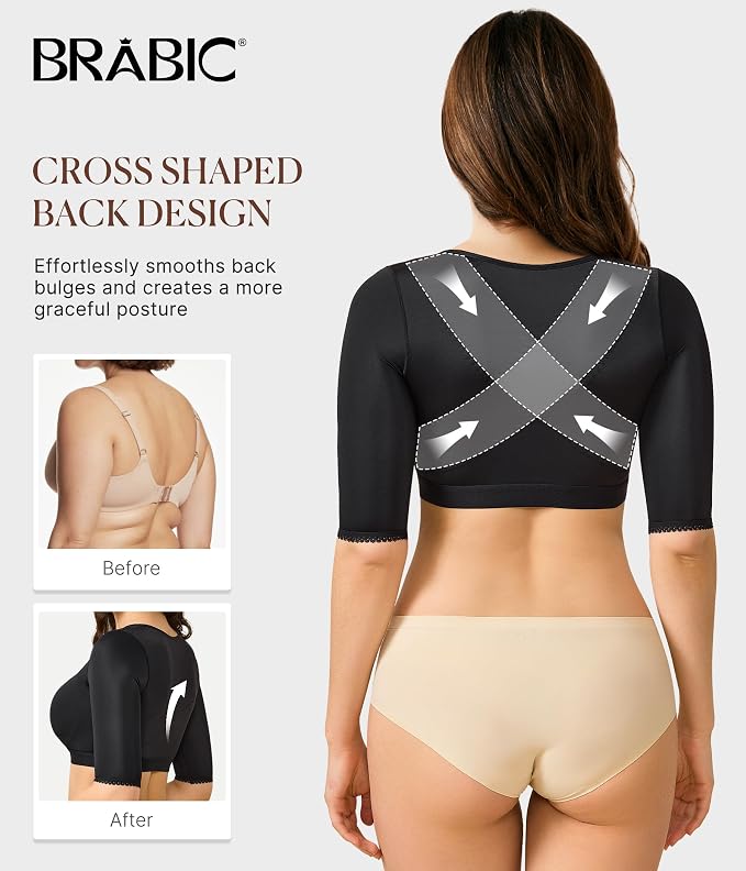 BRABIC Shaper Tops for Women Arm Compression Post Surgery Front Closure Bra Tank Top Shapewear