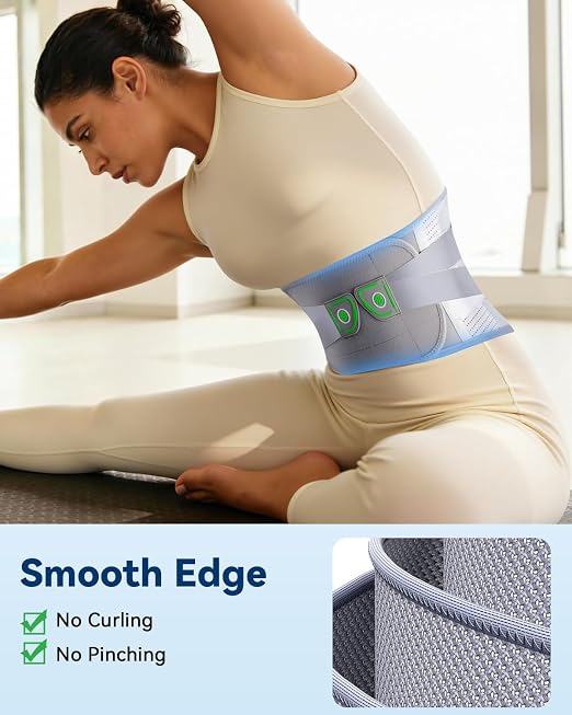 Back Brace for Women Lower Back Pain Relief with Bionic Support System | Ultra Breathable Back Support Brace with Adjustable Strap System, Relief for Herniated Disc, Sciatica, Arthritis,Scoliosis