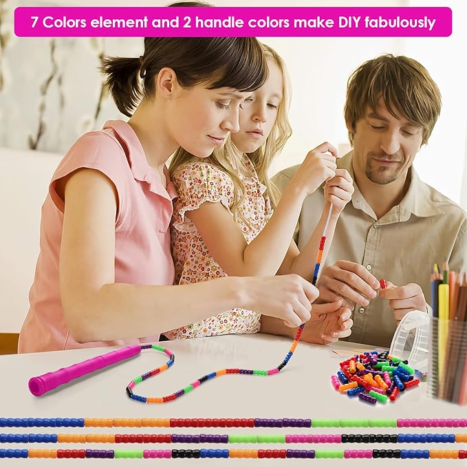 Double Dutch Jump Rope Long Jump Rope 16 FT 1 Pack/2 Pack, Adjustable Soft Beaded Diy Jump Rope for Kids Adult Long Enough for 5-6 Jumpers