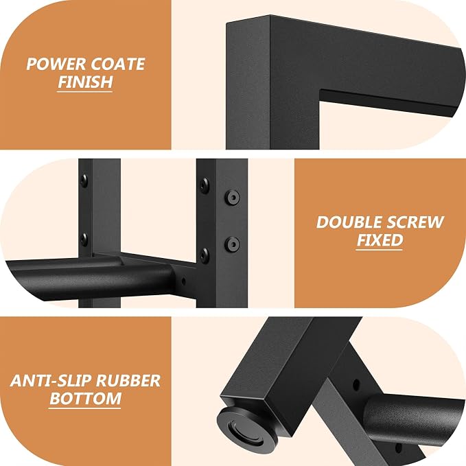 Eocnrhe Dumbbell Rack Stand Only, Weight Rack for Home Gym, 3-Tier Adjustable Dumbell Rack Heavy-Duty Weight Stand for Dumbbells Kettlebells