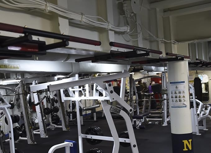 600 LBS Weight Limit - I-Beam Pull Up Bar - Straight Long Bar - Grip Tape.