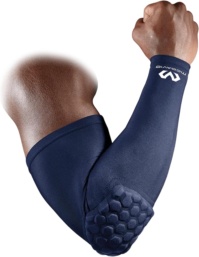 McDavid HEX Shooter Arm Sleeve Single Padded Compression Sleeve Basketball Football Sports Protection