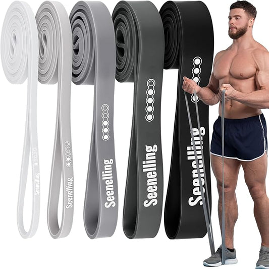 Seenelling Resistance Bands for Exercise Working Out, Pull-Up Assistance Full-Body Training Bands for Women Men Home Workouts, Physical Strength Training