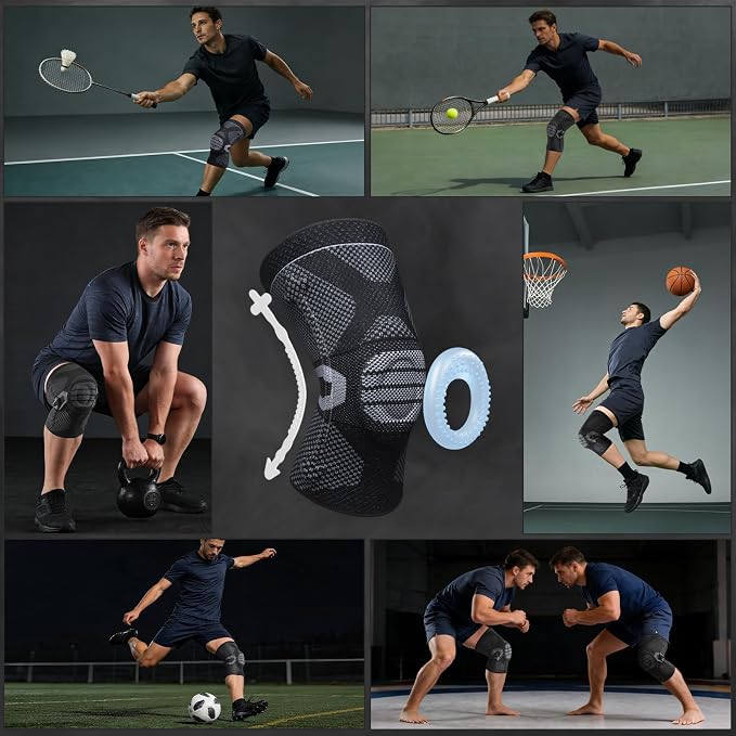 NEENCA Professional Knee Brace, Medical Knee Support for Women & Men Relief | Upgraded Version, Patented Patella Gel Pad & Side Stabilizers, For Knee Pain, Swelling, ACL,PCL, Circulation, Sports, Workout