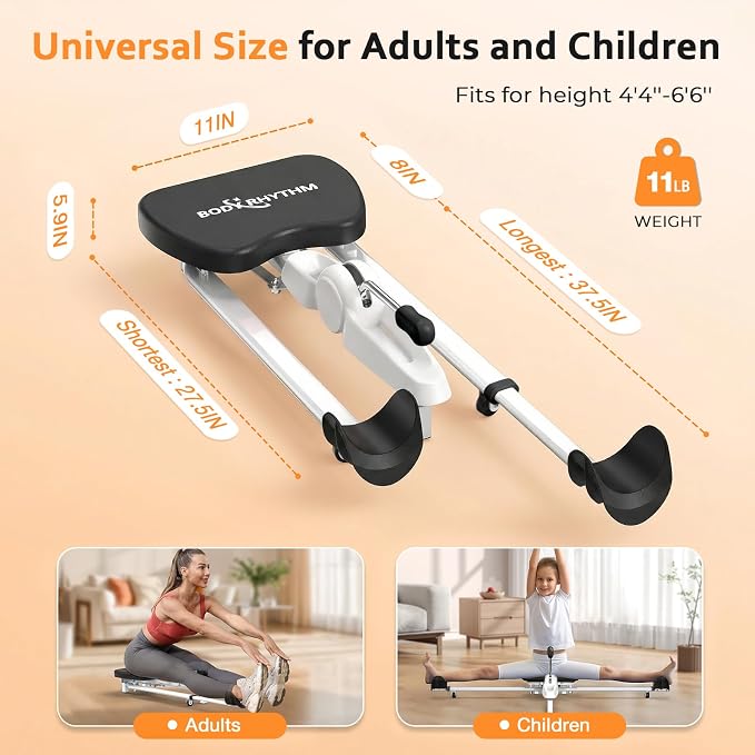 BODY RHYTHM Leg Stretcher - Split Machine for Leg Stretching - Flexibility Stretching Equipment - Ballet, Yoga, Dance, Martial Arts, MMA - Home Yoga Gym Fitness