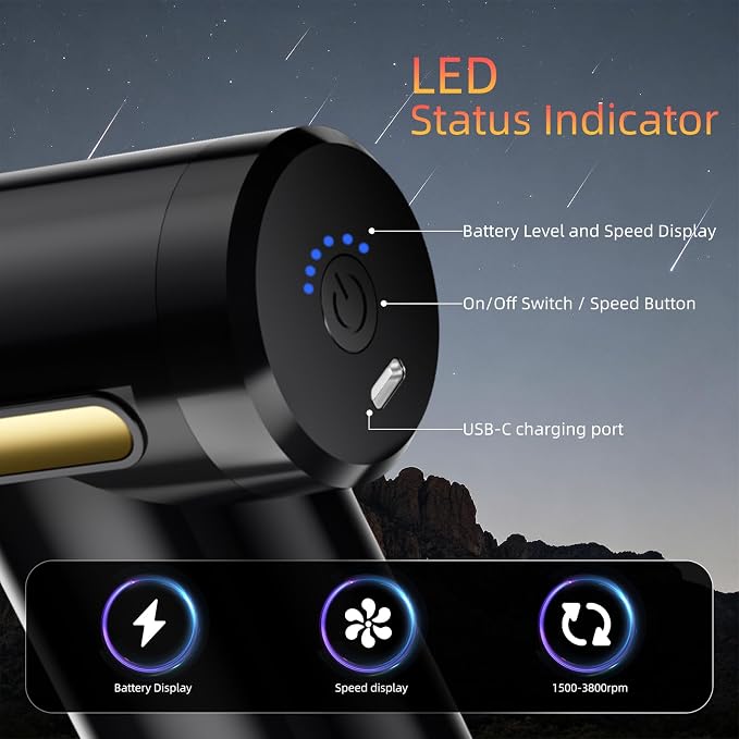 Massage Gun, Electric Massager, Suitable for Whole Body to Relieve Fatigue, Replaceable Massage Head Impact Massager, The Best Choice for Gift Giving (Black-720)