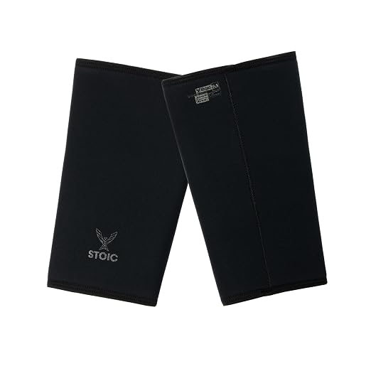 Stoic 7mm Neoprene Knee Sleeves for Men & Women - Black Label, X-Small