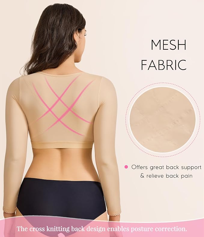 BRABIC Shaper Tops for Women Arm Compression Post Surgery Front Closure Bra Tank Top Shapewear