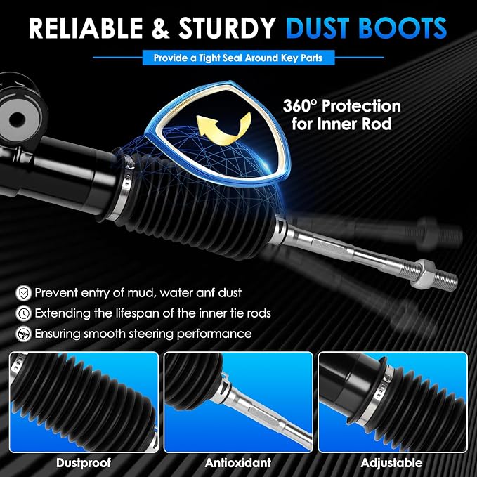 26-2629 Hydraulic Power Steering Rack and Pinion Fit for Toyota Tacoma 2005-2021 L4 2.7L 3.5L 4.0L Automotive Replacement Rack & Pinion Assembly 4425004030, 44200-60230