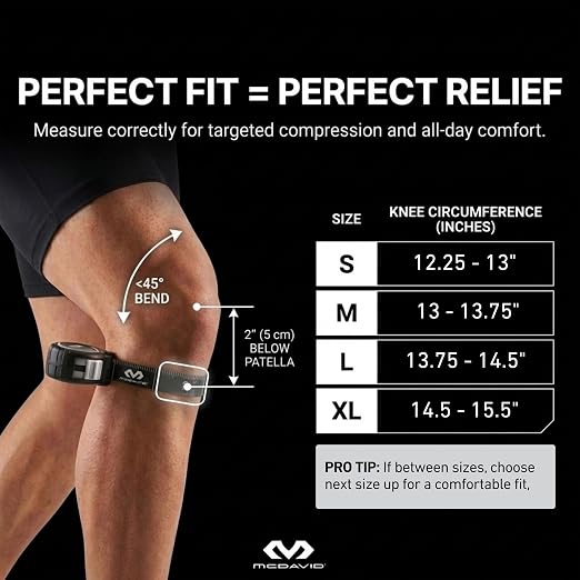 McDavid 4-Way Elastic Knee Sleeve, Compression Knee Support for Pain Relief, Soreness, All-Day Daily Activity Blue/Black XL