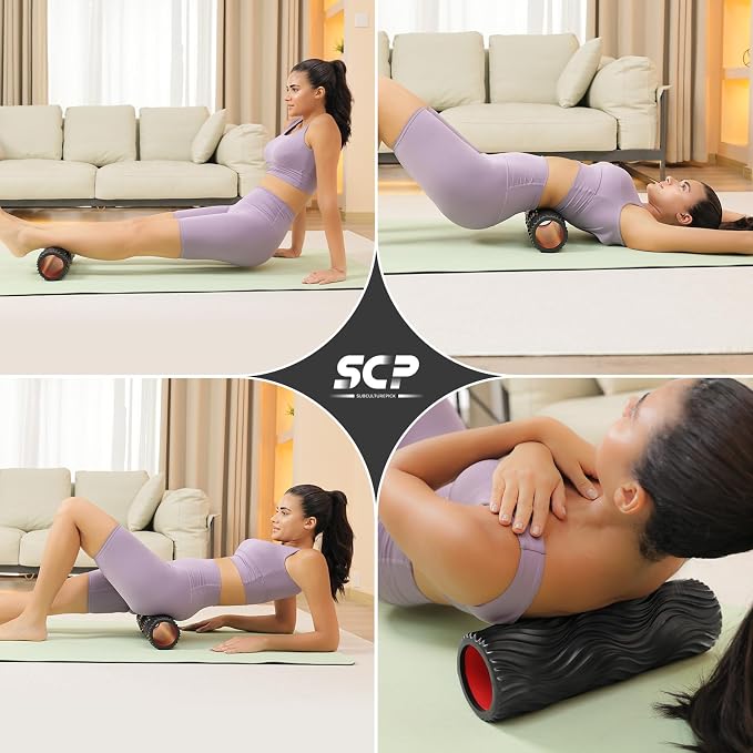 SUBCULTUREPICK Foam Roller High-Density Rollers, Deep Tissue Muscle Massage | Fitness Roller for Stretching, Relieves Muscles, Improves Mobility, Pilates, Yoga, Ideal for Athletes, Beginners & Recovery