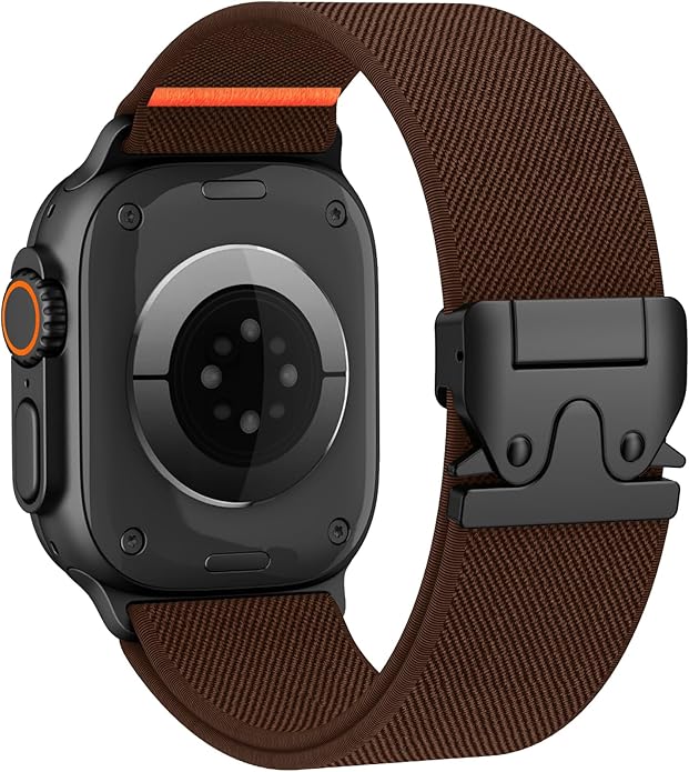 Elastic Sport Band for Apple Watch Ultra 3/2/1 Bands 49mm 46mm 45mm 44mm 42mm 41mm 40mm 38mm Men Women, Adjustable Parachute Buckle Nylon Fabric Wristband for iWatch Series 11 10 SE 9 8 7 6 5 4 3