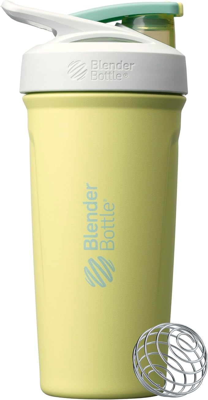 BlenderBottle Sport - Stainless Steel - 24-oz. - Blue/Green (Electric Garden)