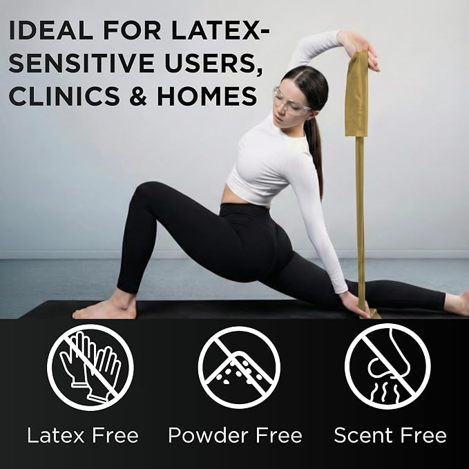 THERABAND Resistance Band, Gold, Max, 25-Yard Roll, Latex-Free, Elastic Band for Exercise, Physical Therapy, Yoga, Pilates, Stretching, Home Workouts, Color-Coded for Easy Resistance Levels
